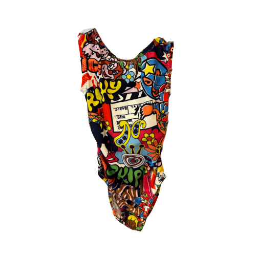 Bodysuit - Cartoon Graffiti